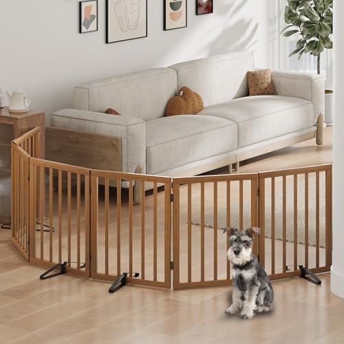 Hundegitter für Türöffnungen, Faltbares Hundegitter für den Innenbereich, Freistehende Haustiergitter für Türöffnungen Schlafzimmer… – Ansicht 5