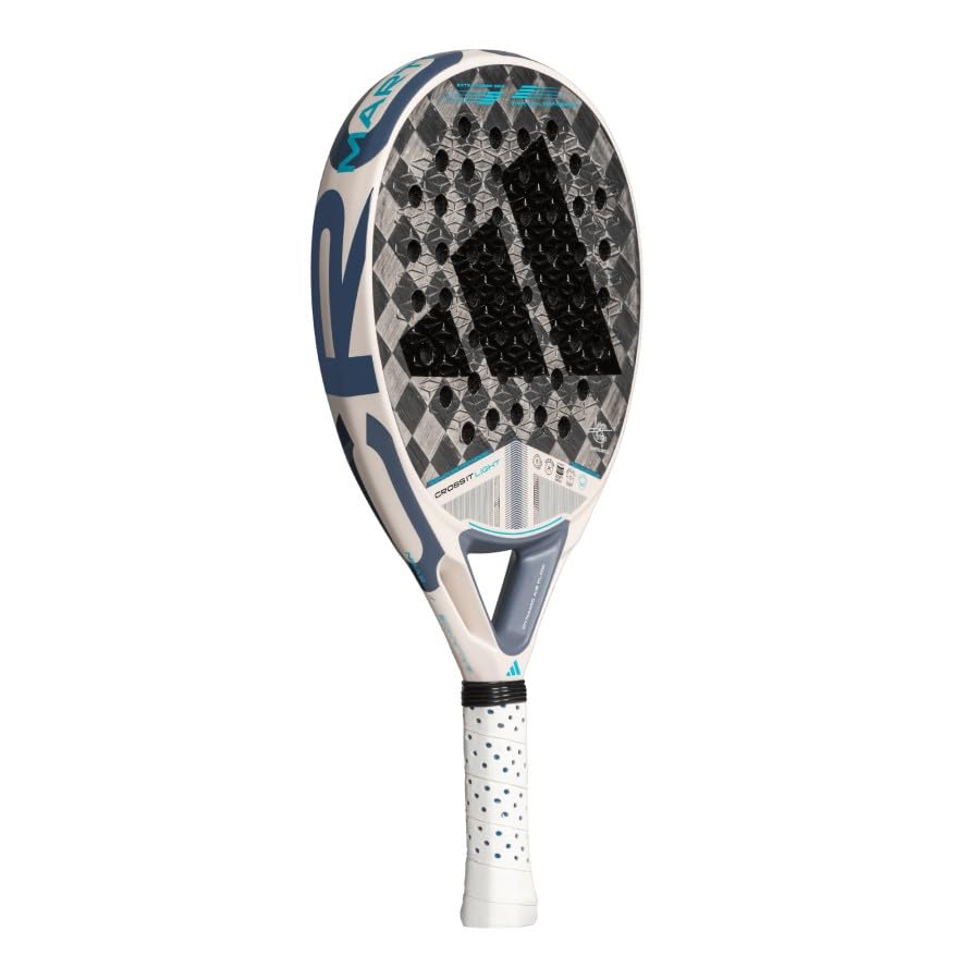 adidas Cross IT Light 3.4 Racket Marta Ortega - White Blue Grey Round Shape EVA Soft Energy Foam aluminized Carbon 24K product thumbnail 5