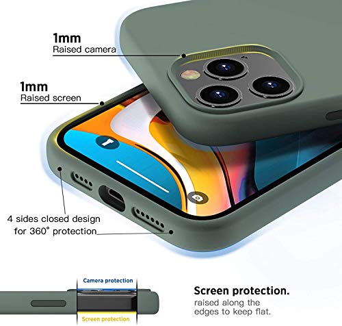 51FW6adOu0L CUCELL Compatible with iPhone 12 Pro Max Case 6.7 inch(2020),Liquid Silicone Gel Rubber Full Body Protection Cover Shockproof Durable Drop Proof Shell-Pine Green - Image 4