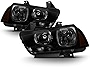 ACANII - For 2011-2014 Dodge Charger R/T SE SRT8 Black Smoke Halogen Headlights Headlamps Set Driver + Passenger Side