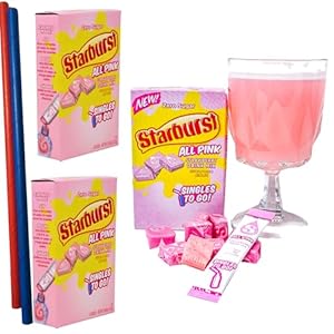 Strawberry Bliss – Starburst Singles To Go Powdered Drink Mix, All Red Strawberry, 3 Boxes with 6 Packets Each – 18 Total Servings, Sugar-Free Drink Powder, Just Add Water, 6 count (Pack of 3) Keto Burst with Flavor, Zero Guilt! Low Carb, Zero Sugar Drink Mix – Comes with 2 Paper Straws and 1 Exclusive PALiSOL CREATiONS Stickers
