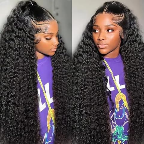 18 Inch Deep Wave Human Hair Wig Cover