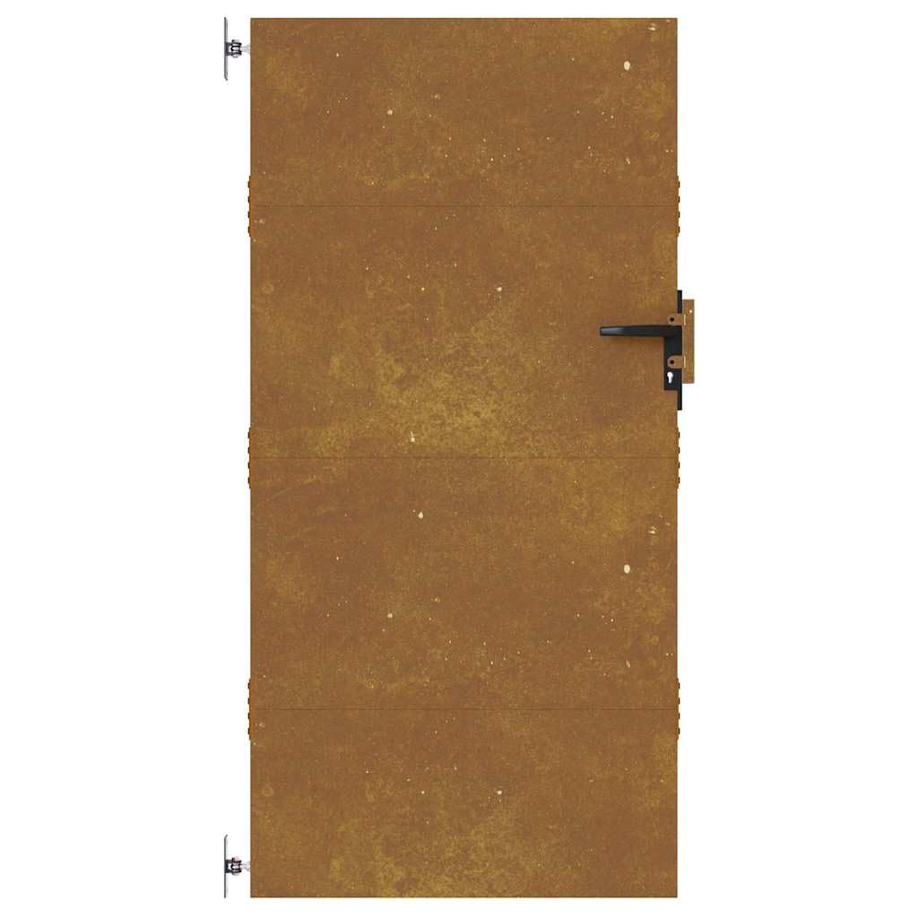 vidaXL Puerta de jardín acero corten 85x175 cm