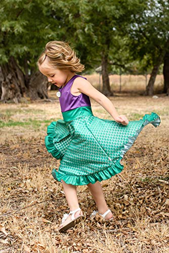Vestido de Princesa Sirena para Niñas Little Adventures miniatura 3