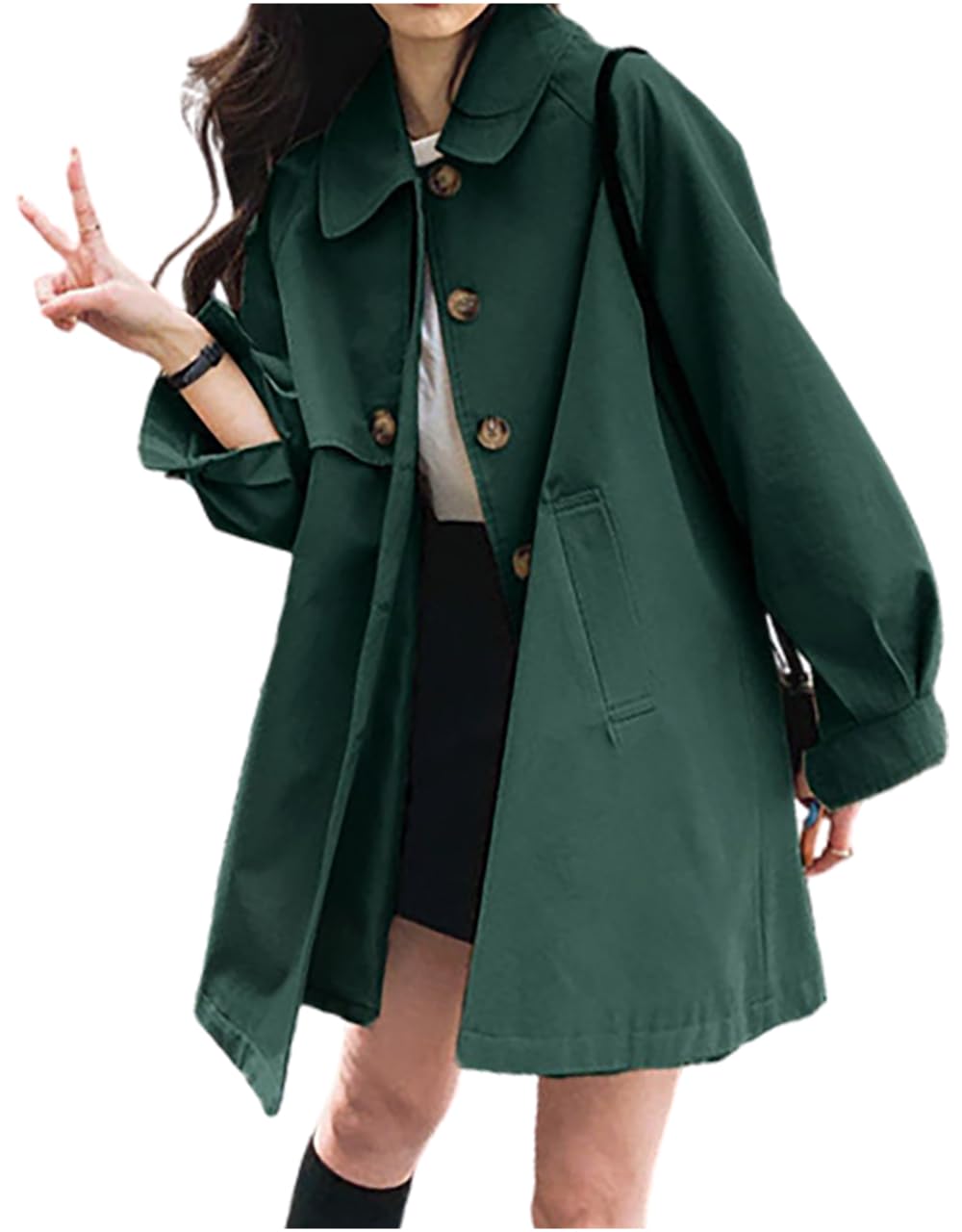 お洒落コート 大島紬 セミロング （楽天スーパーSALE】トレンチコート  