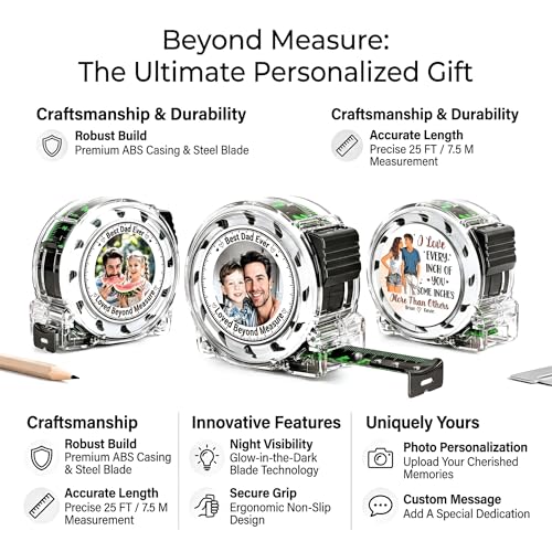 Cinta Métrica Personalizada para Padre 17/25/33FT miniatura 3