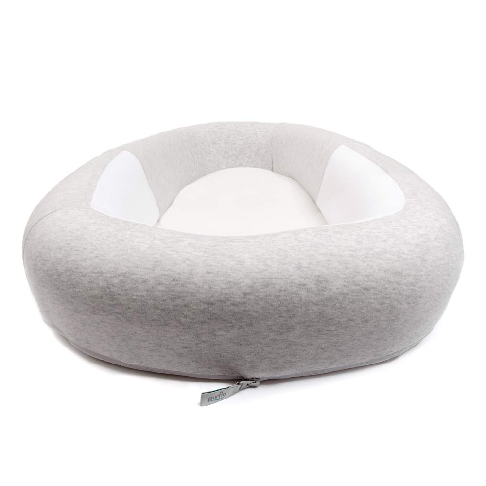PurFlo Ricambio Sleep Tight Baby Bed Cover,Minimal Grigio, Tessuto Morbido e Traspirante, Design Easy Fit, Lavabile in Lavatrice, Durevole Accessorio Per Letto Bambino Per Uso quotidiano