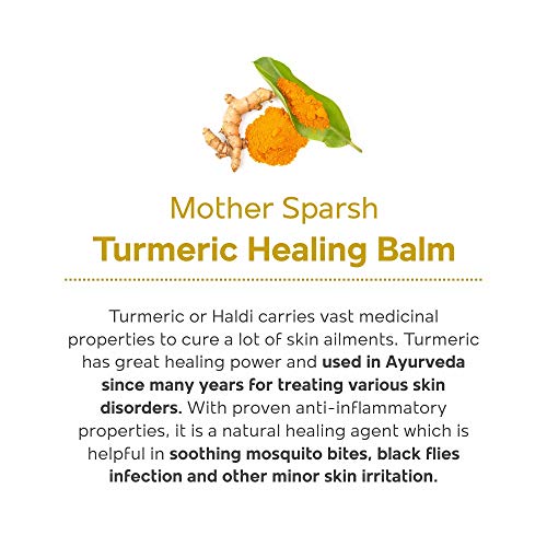 Image of Mother Sparsh After Bite Turmeric Balm for Rashes And Mosquito Bites, 100% Ayurvedic, Gentle Skin Roll-On Formula, 25gm (Pack of 7)