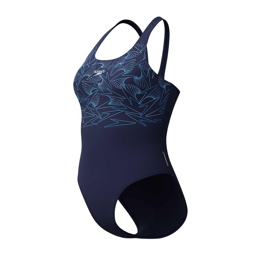 Speedo Women's Hyperboom Placement Muscleback Swimsuit | Quick Drying | Training | Fitness | Chlorine Resistant Swimsuit (Pack of 1)