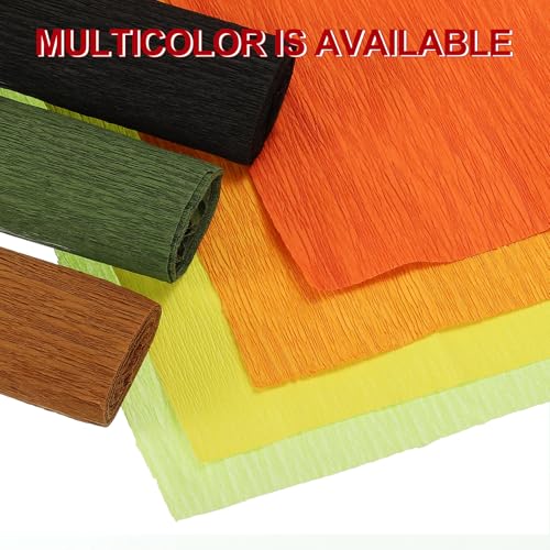 Image of MECCANIXITY Crepe Paper Roll 7.5ft Long 20 Inch Wide for Wedding Ceremony Various Large Festivals Decoration, Light Green