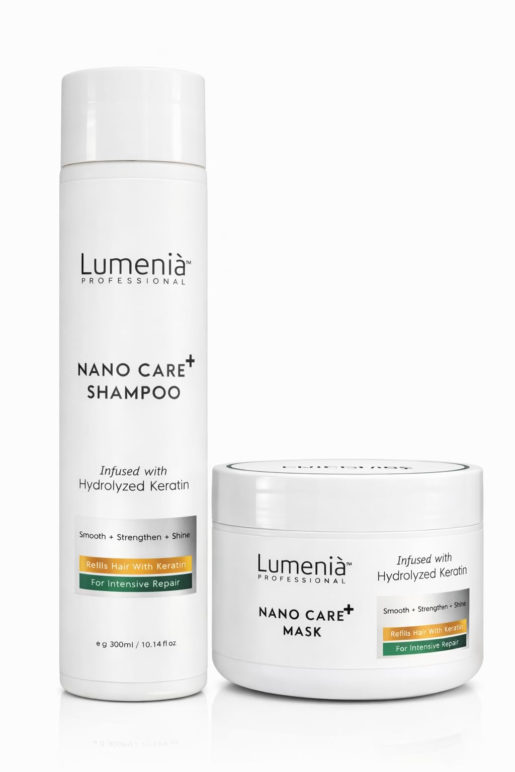 Nano Care+ Shampoo and Mask Combo | Keratin Shampoo & Hair Mask | Repairs Damaged Hair | Smooth & Strengthen Hair | Professional Salon Formula-image-27