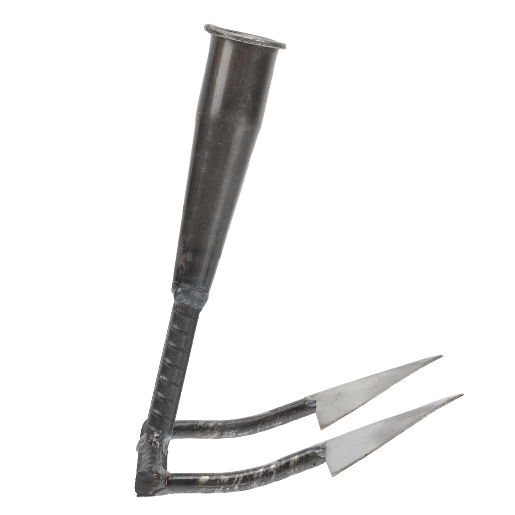 Kisangel Azada Triangular Duradera para Jardinería Herramienta Manual para Plantar Flores Zanjas y Abonar Diseño Integral Resistente para Huertos y Invernaderos