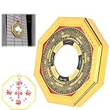 Tissting Espejo Feng Shui Bagua, Amuleto Protector para Puertas y Ventanas