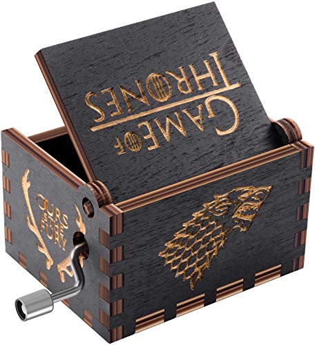 Image of Zesta Hand Crank Music Box | Wooden Musical Toy /Vintage Hand Crank Musical Gifts for Men Birthday Special /Birthday Gift for Girls /Wooden Musical Box Gift for Wife (GOT Black)