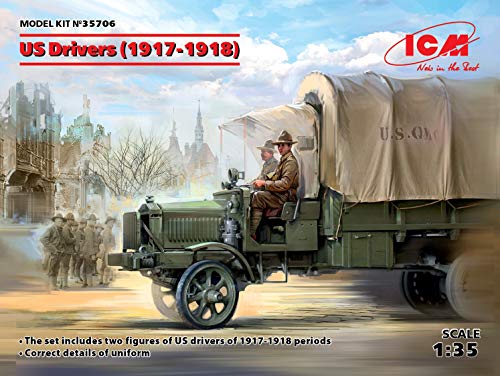 Kit de figuras militares plástico US Drivers 1:35 miniatura 2