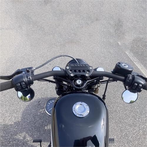 Retrovisor de hierro cromado para Heritage Softail con acabado premium 6