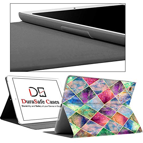 Image of DuraSafe Cases for iPad 8.3 Mini 6th [ Mini 2021 6 Gen ] A2567 A2568 A2569 MK7M3HN /A MLWL3HN /A MK7R3HN /A MK7P3HN /A MLWR3HN /A MK7X3HN /A MK7V3HN /A MK893HN /A Printed Smart Flip Book Cover - Diamond Grid