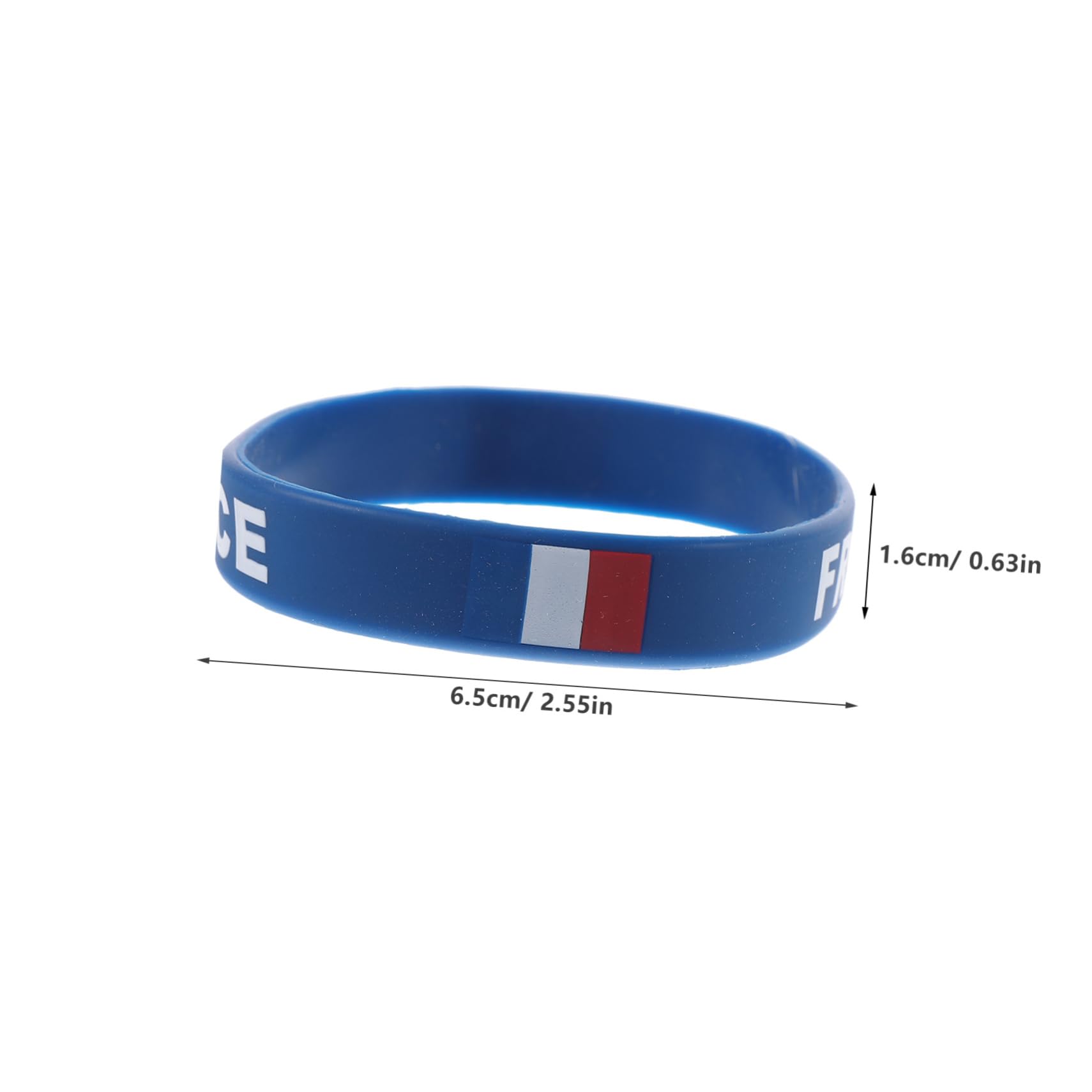 YARNOW 5Pcs Silicone National Flag Wristbands Soft and Comfortable Sports Bracelets for Events Men and Women for Football Matches