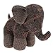 Fermaporta in peluche, fermaporta in tessuto, peso 1 kg (elefante marrone)