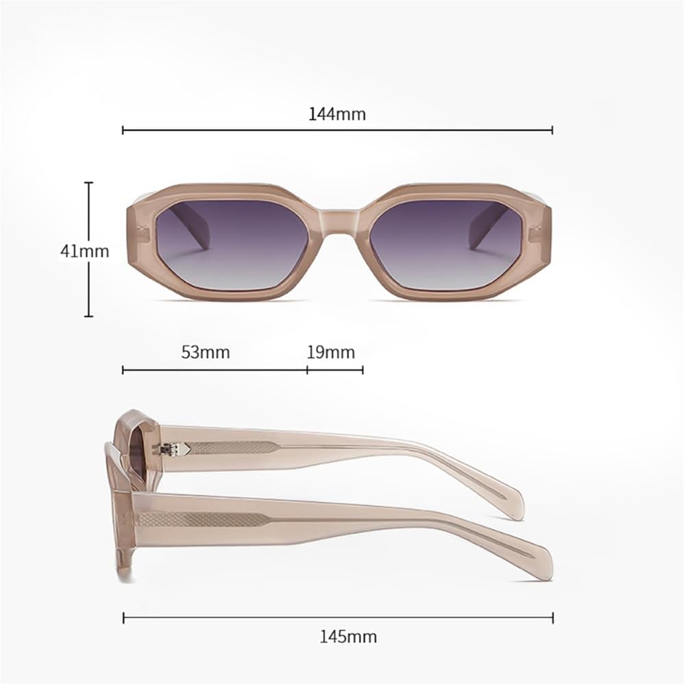 Frame Sunglasses Polarized Men Irregular Ladies Sun Glasses Uv400 Hexagon