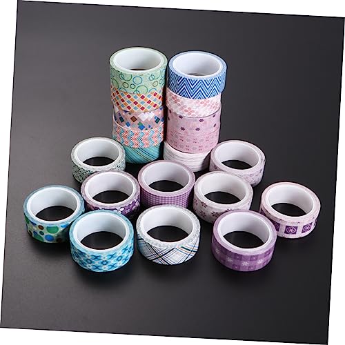 SEWACC 1 Conjunto De 20 Rolos De Fita Adesiva Enrolada Fita Adesiva Colorida Fita De Presente Colori