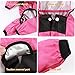 FOSA Puppy Dog Raincoat with Transparent Hat Highquality Pet Raincoat Jacket for Pet Supplies, Elastic Cuff Design, for Outdoor Walking, Material: Plastic, Color: Rose Red, Size: XS-4XL