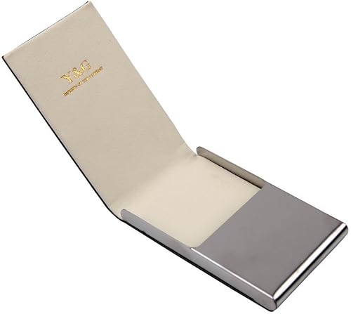 Y&G Titular de la tarjeta de identificación de crédito con nombre de los hombres de cuero de la PU de la moda con, Azul, Gris-c.a.u.f.us.045,