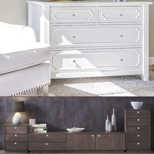 ShipeeKin 4X Silver Polished Chrome Cabinet Knobs Round Mushroom Drawer Door Knob Pull Handles 30mm for Cupboard Wardrobe Dresser Bedroom Bathroom Racks Furniture ect. - Image 5