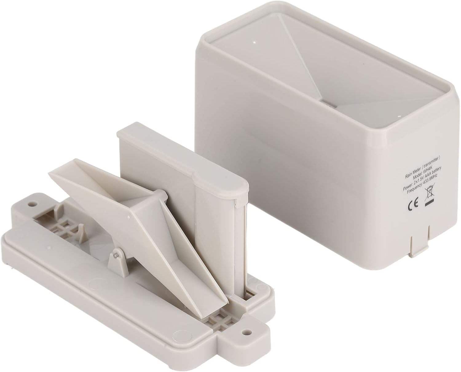 Haofy Wireless Rain Meter Gauge, Detailed Rainfall Data Display with Time Alarm and Temperature Measurement for Indoor Outdoor Use