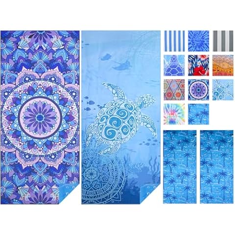 Vorvowry Extra Large Microfibre Beach Towels Cover