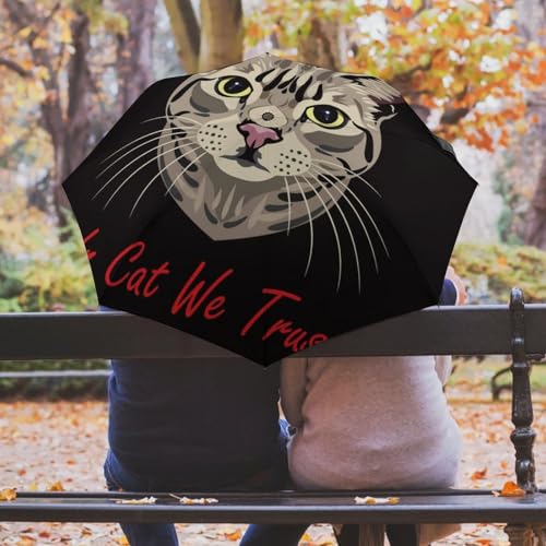 Parapluie pliant cartoon tiger automatique et compact pour voyage - 5