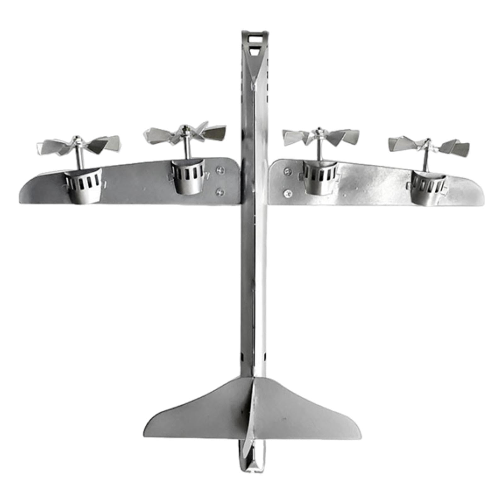Plane Wind Spinner - Airplane Weathervane, Flat Metal Plane | Metal Craft Garden Ornaments Decoration Spinner Windmill Decor Outdoor for Decora