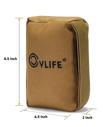 CVLIFE Shooting Bag, Pre-Filled Shooting Rest Bags, Gun Holders, Khaki - image 2