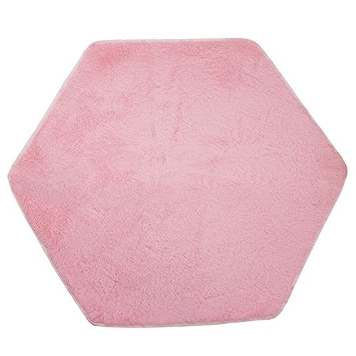 MOOUK Tapis de tente de jeu hexagonal pour enfants Tentes de princesse Tapis de jeu Tente de jeu en velours Doux Tapis d'escalade