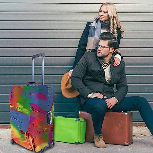 GUGLILI Great Dane Suitcase Cover Funny Dog Head Face Travel Luggage Cover Fits 18-21 Inch Pet Animal Washable Suitcase Protector