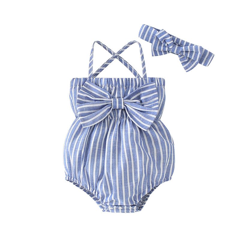 Newborn Infant Baby Girl Clothes Rompers Summer Halter Romper Infant Baby Clothes