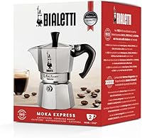 Vista 6 de Bialetti Moka Express Cafetera de espresso con filtro sobre mesada, Plateado
