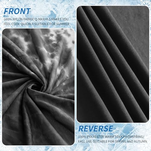 Image of Guohaoi Cooling Blanket for Hot Sleepers and Night Sweats 90 inchx90 inch Queen