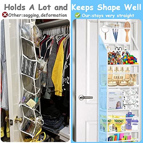 Beryi&Una 6-Shelf Anti-Deformation Over The Door Hanging Pantry Organizer, Clear Bathroom Storage,Pantry Door Organization And Storage,Closet Organizers And Storage For Nursery,Bedroom,Kitchen #TOP3