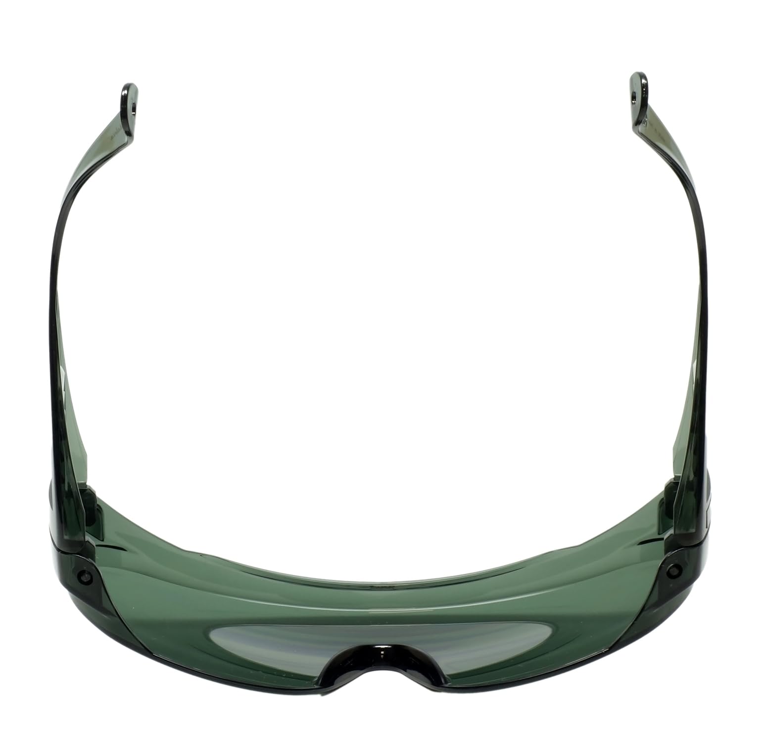 Calabria 1003 Fitover - Gafas de sol de seguridad grandes sobre gafas graduadas | 100% protección UV | patillas transparentes | Verde