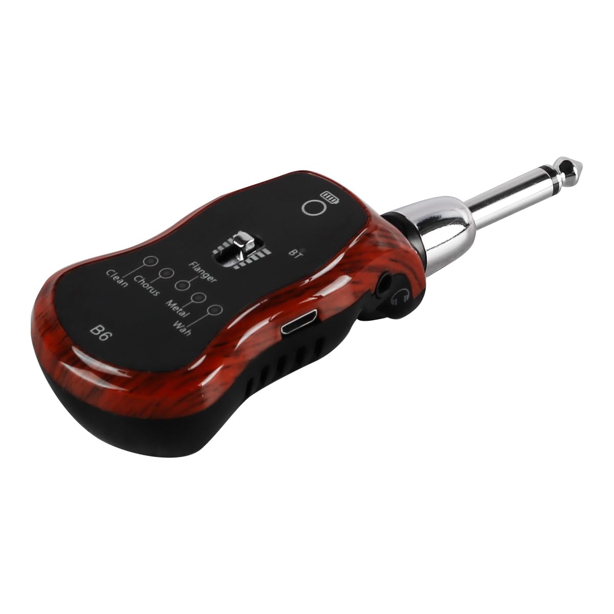 Alnicov Mini Amplificatore per Chitarra con Jack per Cuffie, Ricevitore Bluetooth Tascabile Ricaricabile, Effetto Chorus Pulito, Sistema Audio Compatto per esercitazioni ed esibizioni
