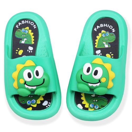 Image of Toddler Little Kids Slides Sandals Unicorn Dinosaur Bunny Beach Pool Shower Slides Anti-Skid Home Bath Slippers Cute Summer Outdoor Shoes for Girls and Boys