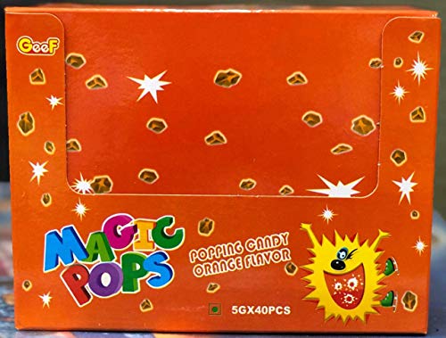 Image of Jai Jinendra Magic Pop 5g x 40 = 220gm (Pack Of 40piece) (Mix flavour orange, cola, grape, green apple))