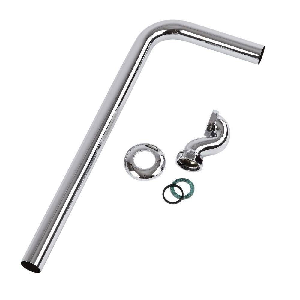 Milano Chrome Elizabeth Shallow Seal Bath Trap Outlet Pipe