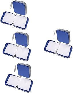 LIFKOME 8 Pçs Bolsa De Embreagem Para CD Com Fecho De Correr Organizador De Viagem Bolsas De Viagem Carteiras De Viagem Organizador De Armazenamento Bolsa De Álbum Caixa Dura Organizador