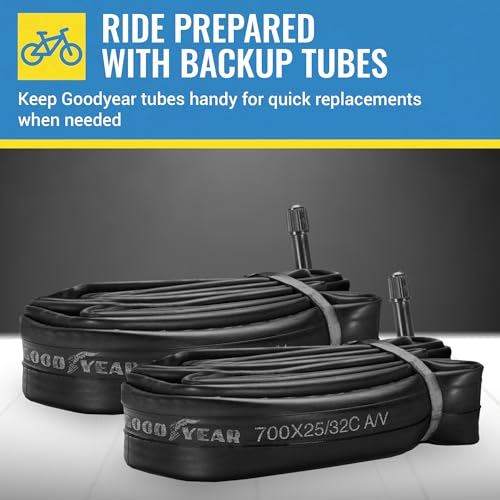 image for Goodyear Self-Sealing Bicycle Tube - 700c Bike Tube with Butyl Rubber 