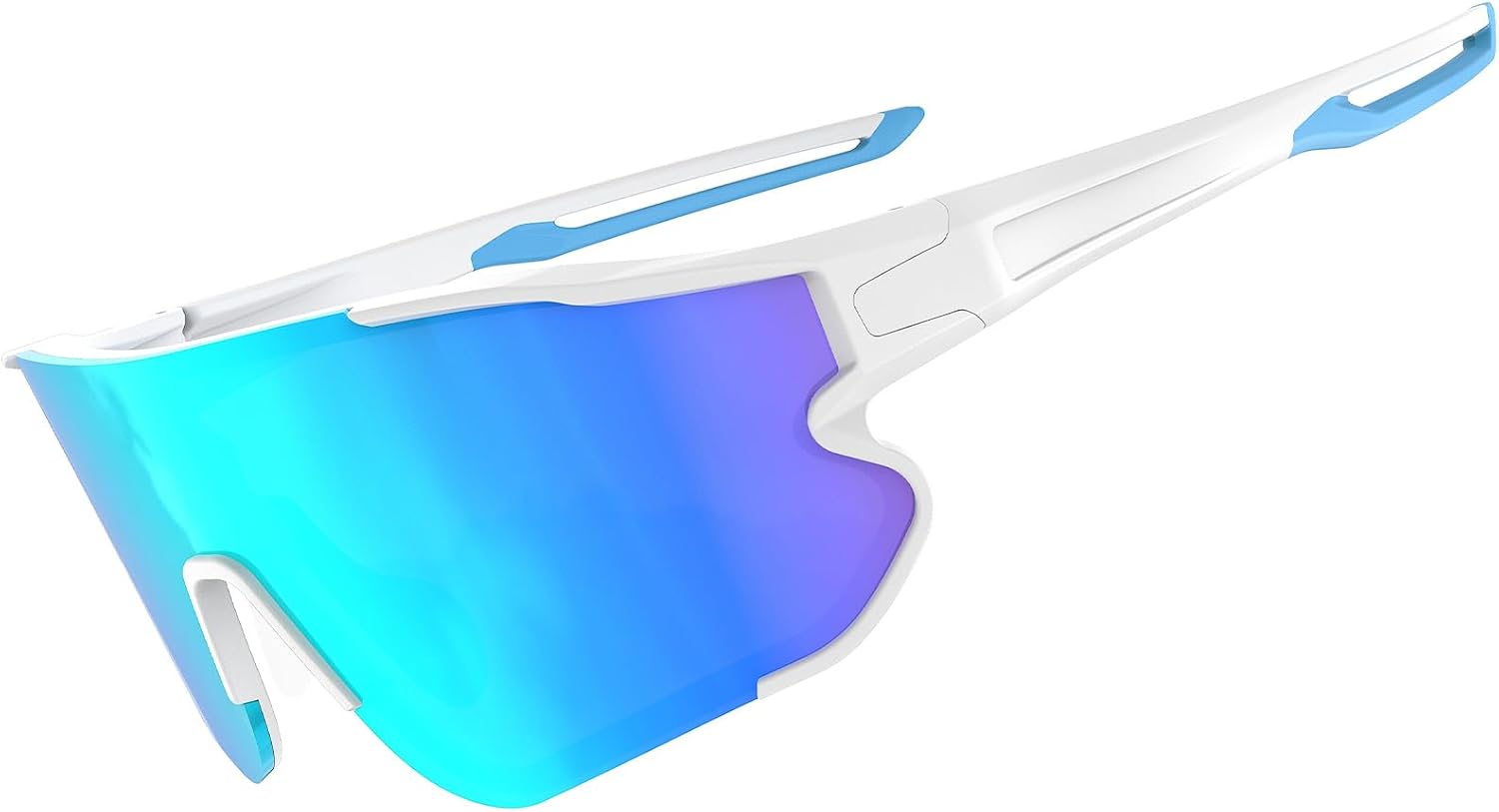 BangLong TR90 Sports Sunglasses for Men Women Baseball Running Cycling | UV400 Protection, Flexible TR90 Frame, Adjustable Non-slip Rubber Nose Pads, Lightweight Sun Glasses for Outdoor Sports