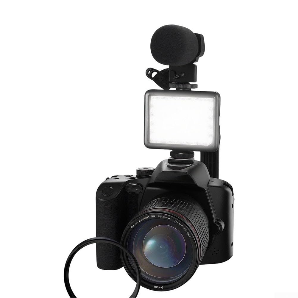 4K doppia fotocamera schermo 3 pollici visione notturna WiFi | Zoom ottico 16x, microfono di riduzione del rumore, corpo durevole ABS, uso della fauna selvatica di viaggio vlogging