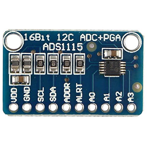 Image of Robocraze 16-Bit I2C 4-Channel ADS1115 Module | High-Precision Analog to Digital Converter with Programmable Gain Amplifier for Sensor and Data Acquisition Applications (Pack of 1)