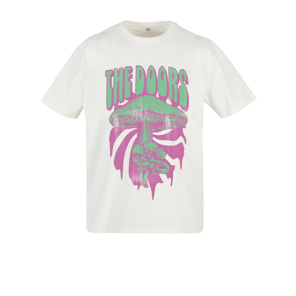 Cassius Mister Tea The Doors Mushroom Oversize Tea T-Shirt Top Shirt Print Front White